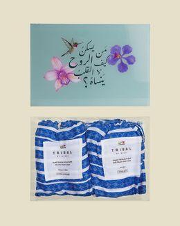 بُني مجموعة هدايا الحب والرعاية للمواليد - 10 قطع - أزرق