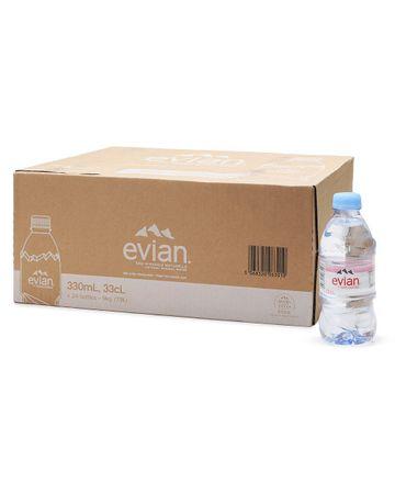 Evian Natural Mineral Water 330ml - 24 Pcs