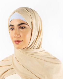 مشكاة ربطة حجاب بأزرار - أزرق