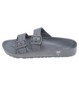 مشكاة صندل للرجال من المطاط - رمادي