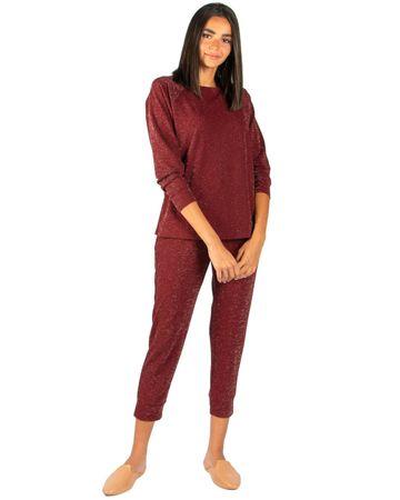 Mishkat Women Maroon Glitter Pants - S