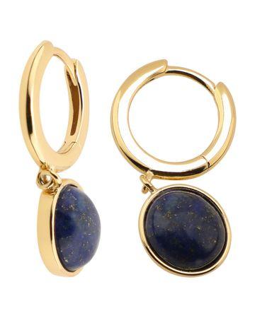 من معدن الإنسان أقراط حجري من الفضة 925 ومزينة بحجر لازورد