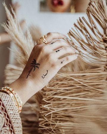 سنسي ملصق حناء مؤقت (نقشة) - #7