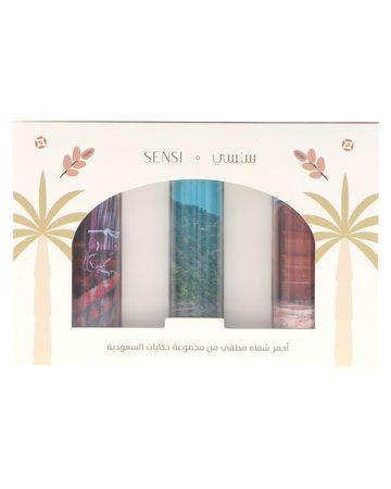 سنسي مجموعة أحمر شفاه (حكايات السعودية) - 3 قطع