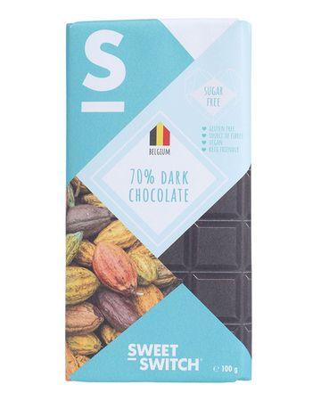 Sweet Switch Belgian 70% Dark Chocolate 100 Gm