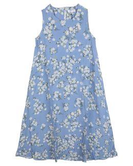 Mishkat Sleeveless Floral Maxi Dress (Blue)