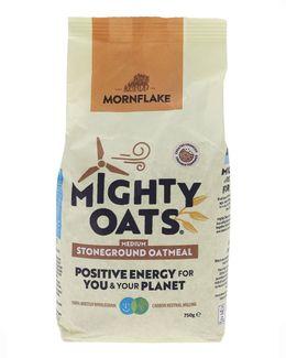 Mornflake Mighty Oats Stoneground Medium Oatmeal 750g